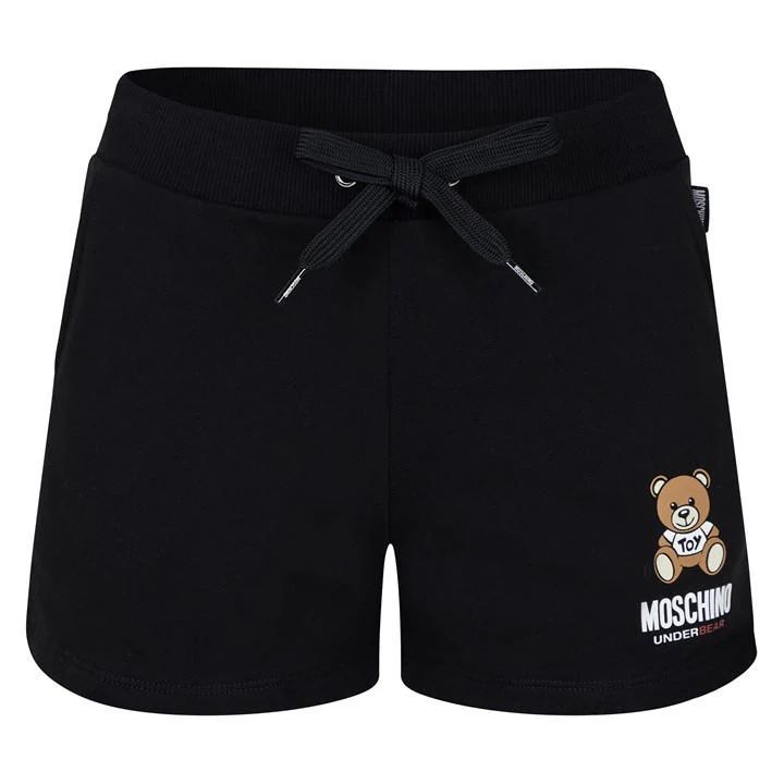 Teddy Bear Track Shorts - Black