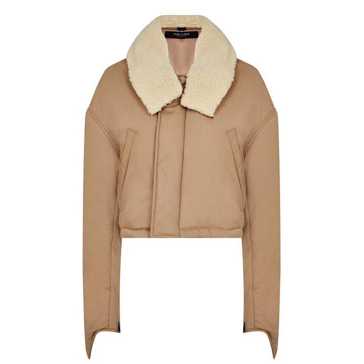 Short Parka Jacket - Beige