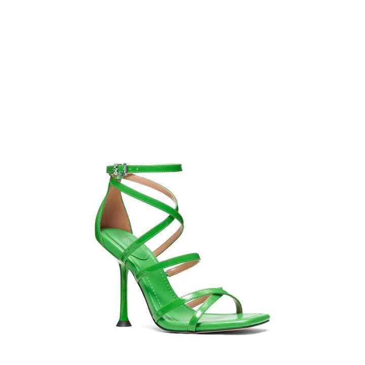 Imani Patent Leather Sandals - Green