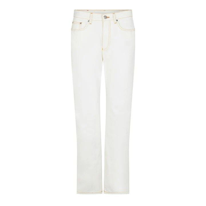 White Denim Jeans - White