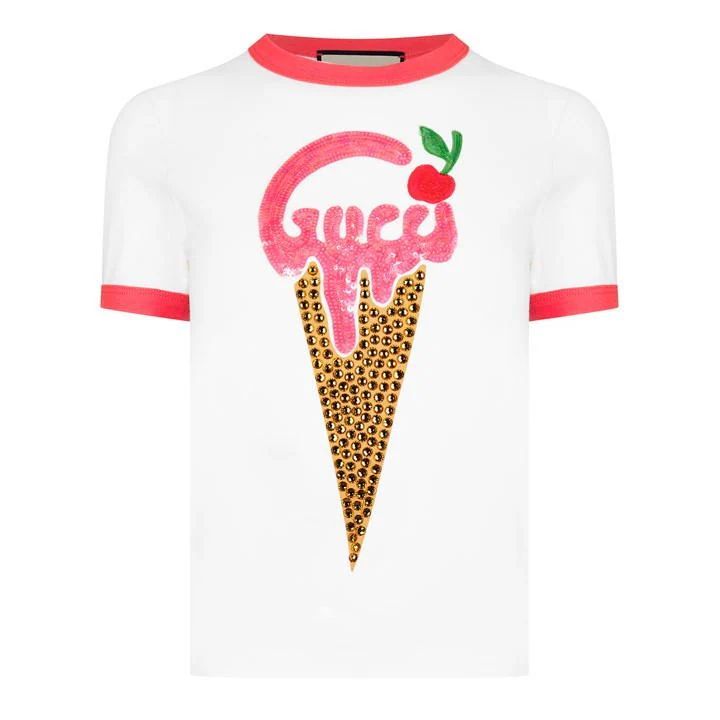 70'S Ice Cream T-Shirt - White