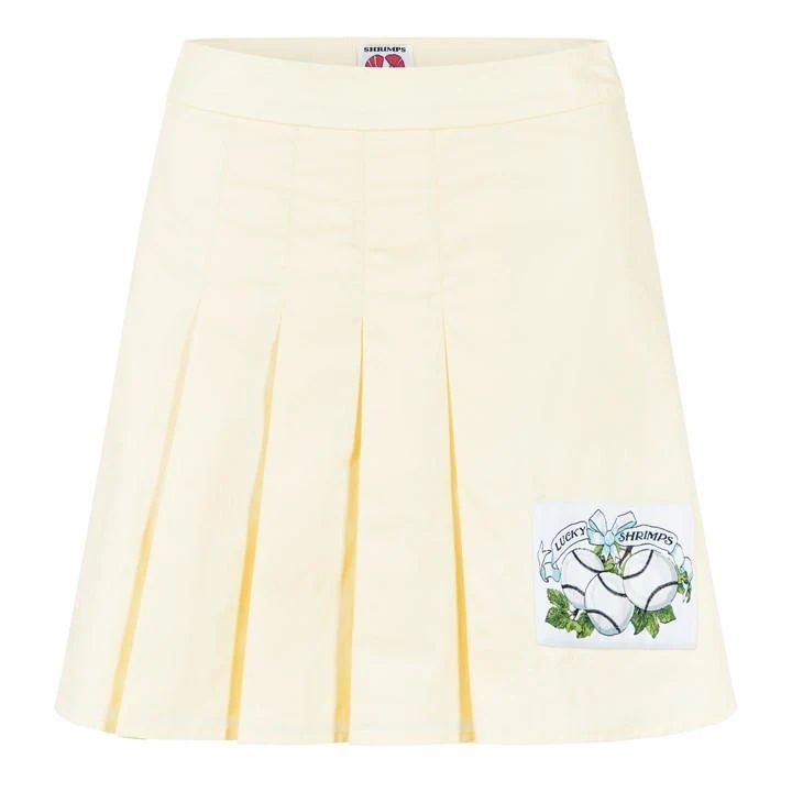 Pleated Pastel Mini Skirt - Yellow