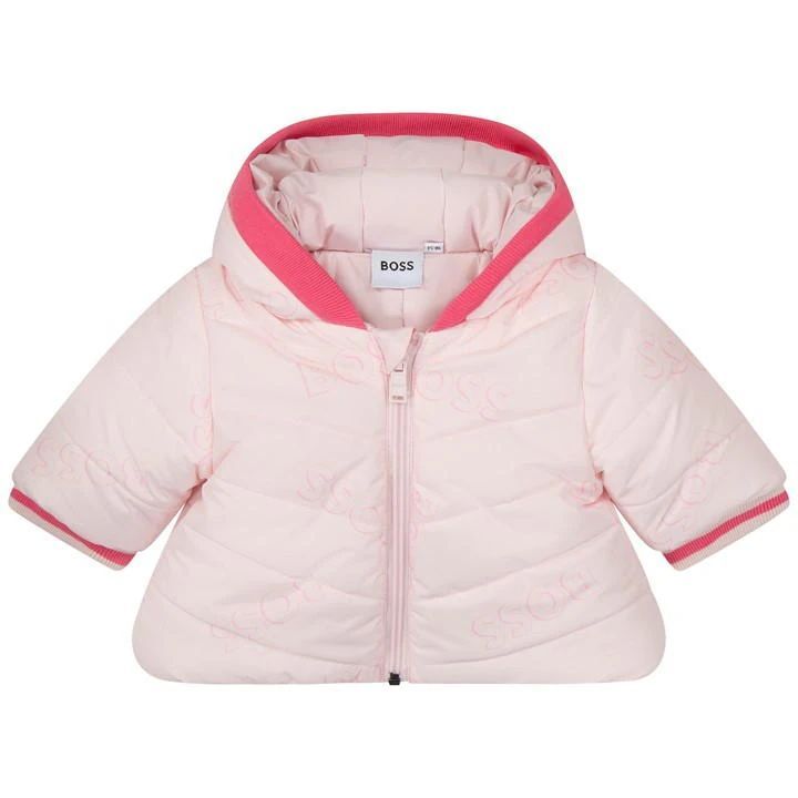 Boss Logo Puffer Jacket Babies - Pink