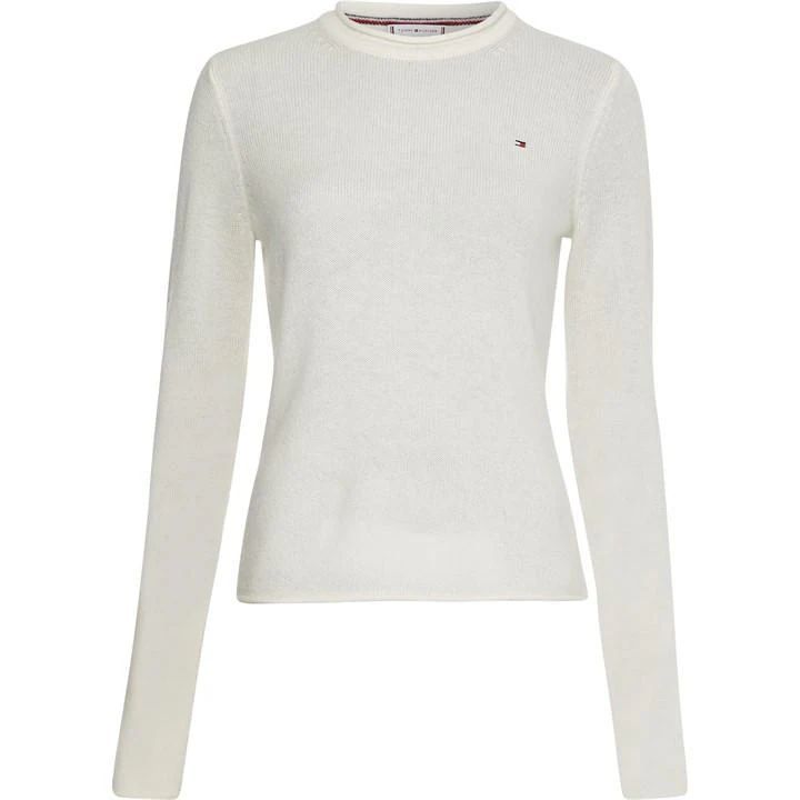 Soft Wool C-Nk Sweater - White
