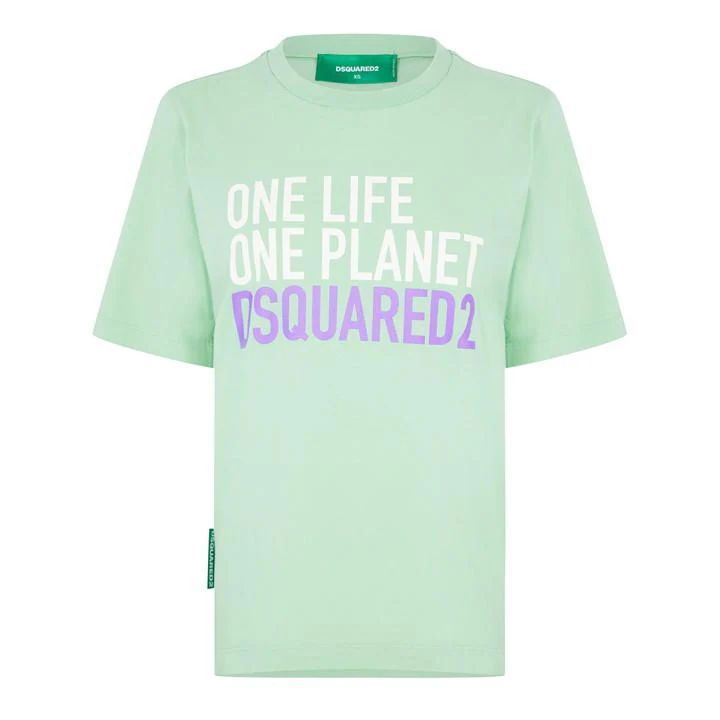 One Life One Planet T Shirt - Green