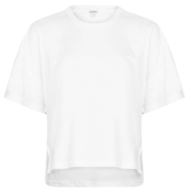 Crop Oversized T-Shirt - White