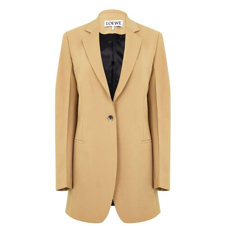 Tailored Wool Jacket - Beige