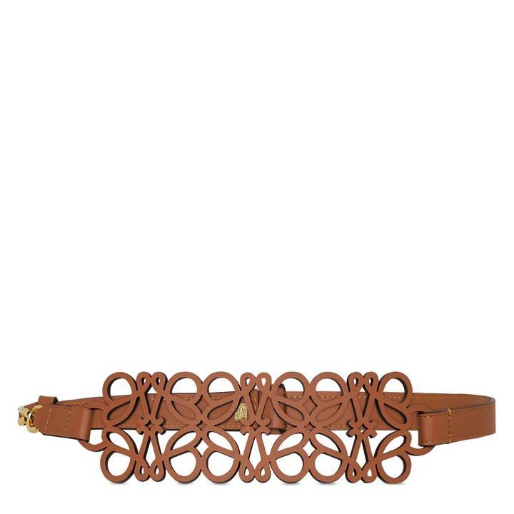 Anagram Cut Out Strap - Brown