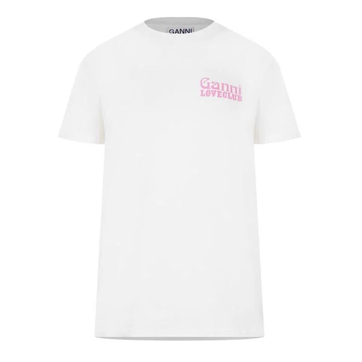 Love Club Logo Print T Shirt - White