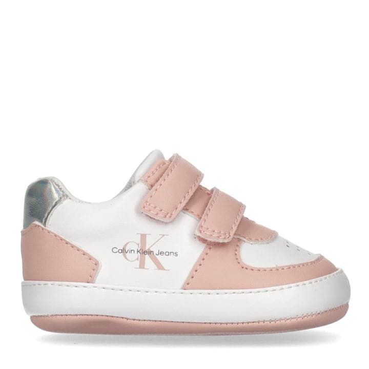 Baby Girl Faux Leather Trainers - Pink