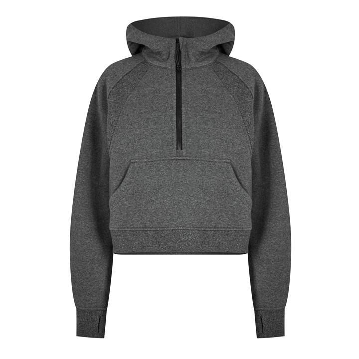 Oversized Zipped Hoodie - Grey