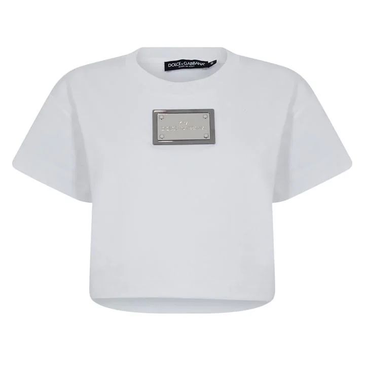 Re-Edition Metal Plaque Tee Shirt - White