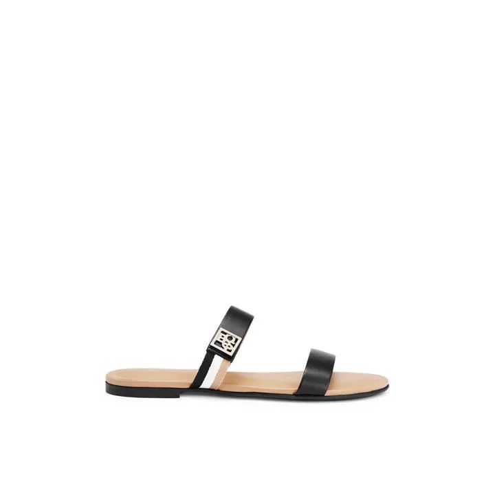 Millie Flat Sandals - Black