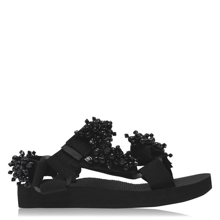 Trekky Pearl Sandals - Black
