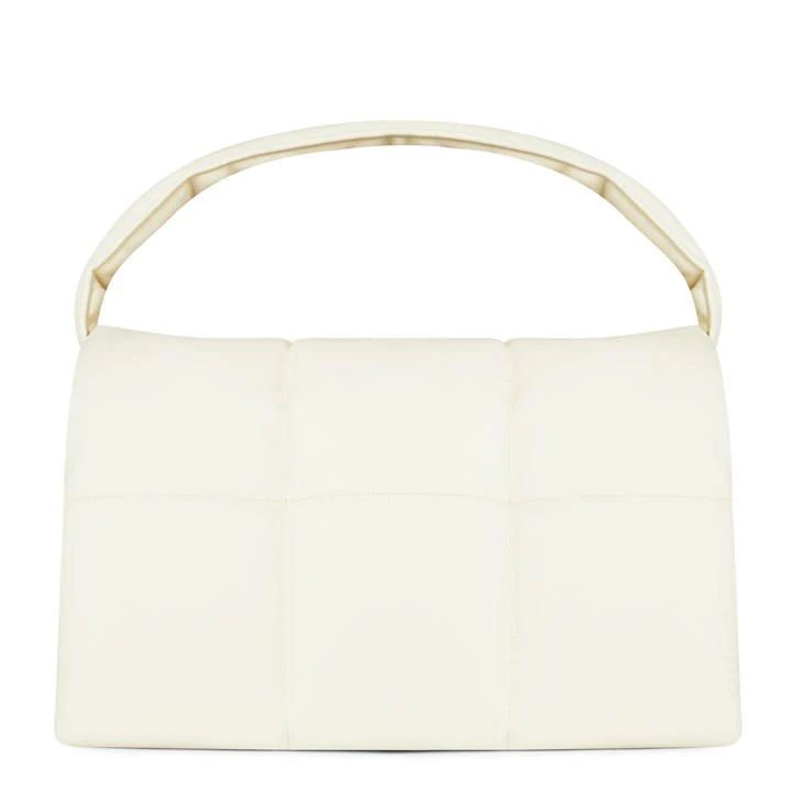 Wanda Faux Leather Clutch Bag - White