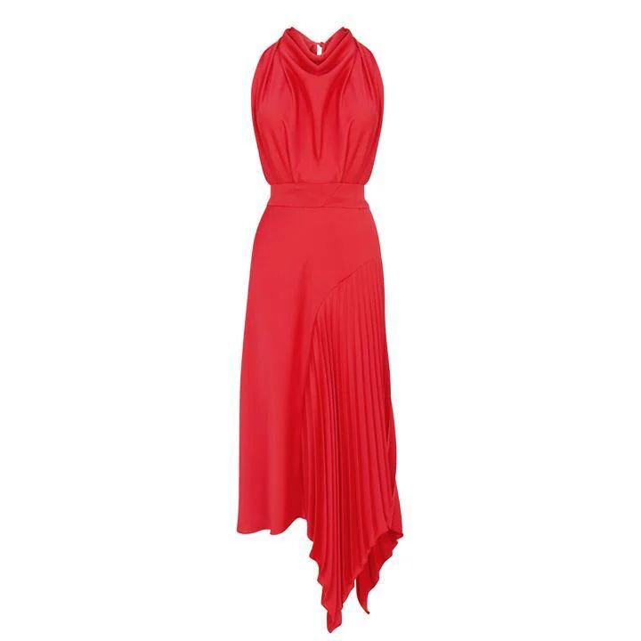 Cowl Dress - Red
