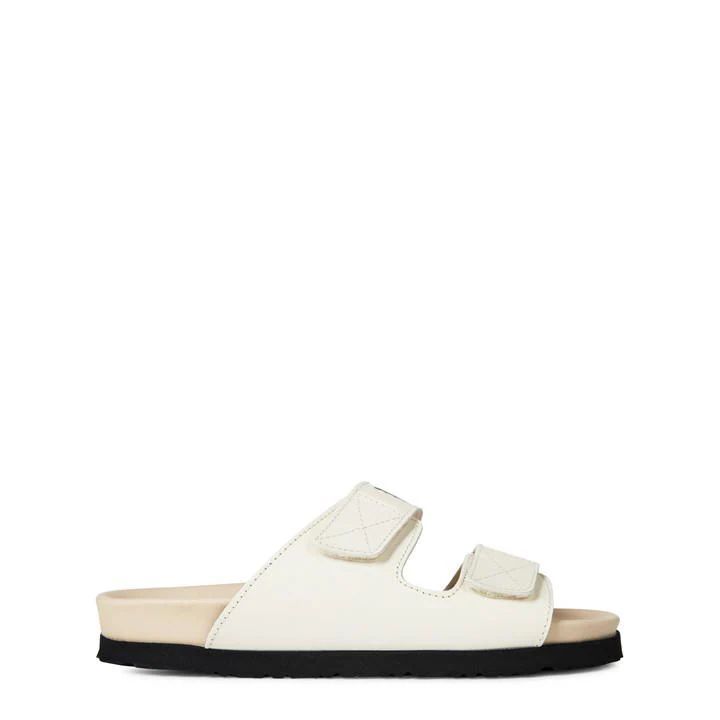 Double Strap Sandals - White