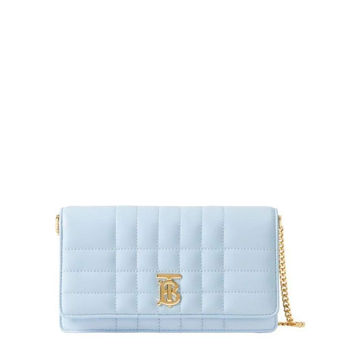 Quilted Lola Clutch - Blue