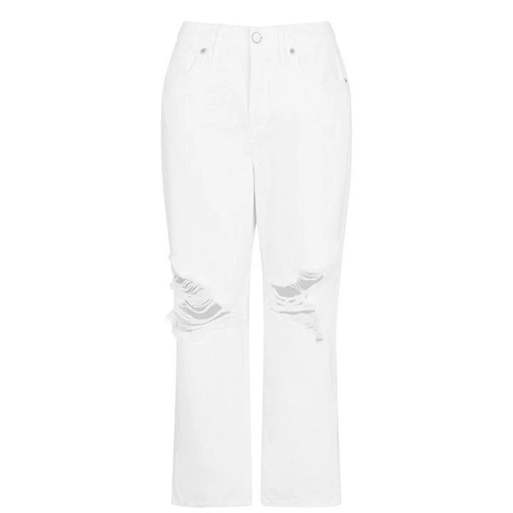 90s Duster Jeans - White