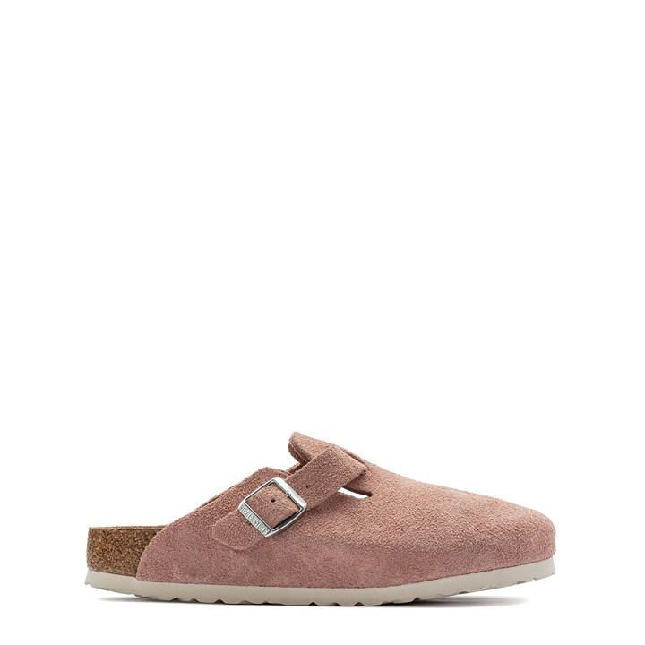 Boston Suede Flat Sandals - Pink