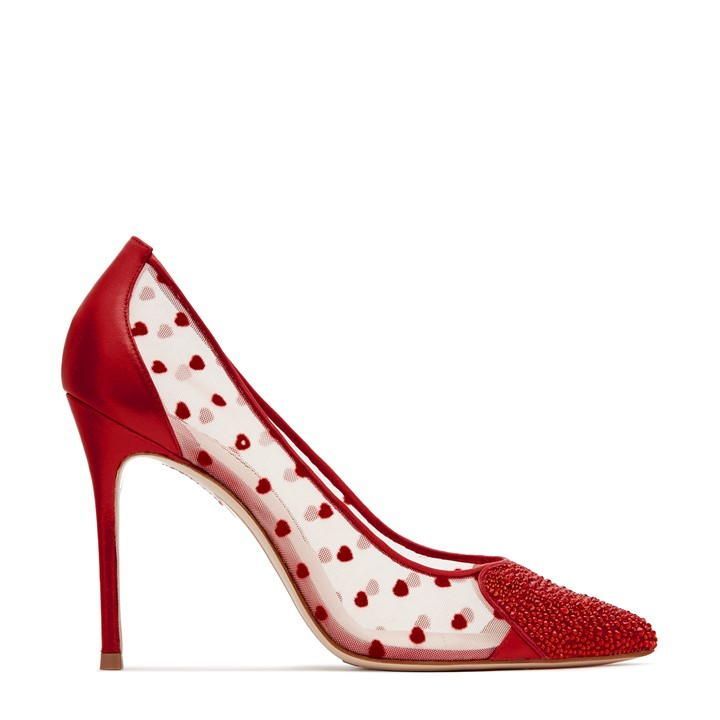 Amora 100mm Pumps - Red