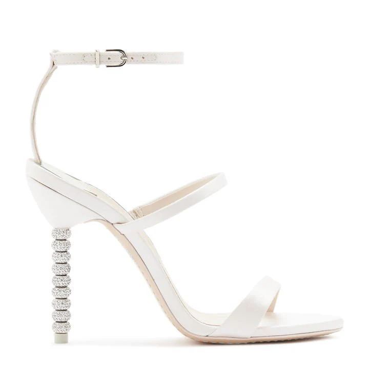Rosalind Crystal Sandals - White