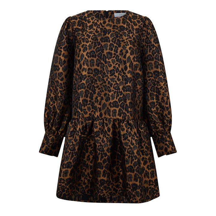 Leopard Minnie Dress - Brown