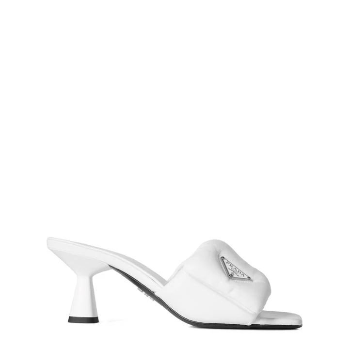 Quilted Nappa Leather Sandals - White