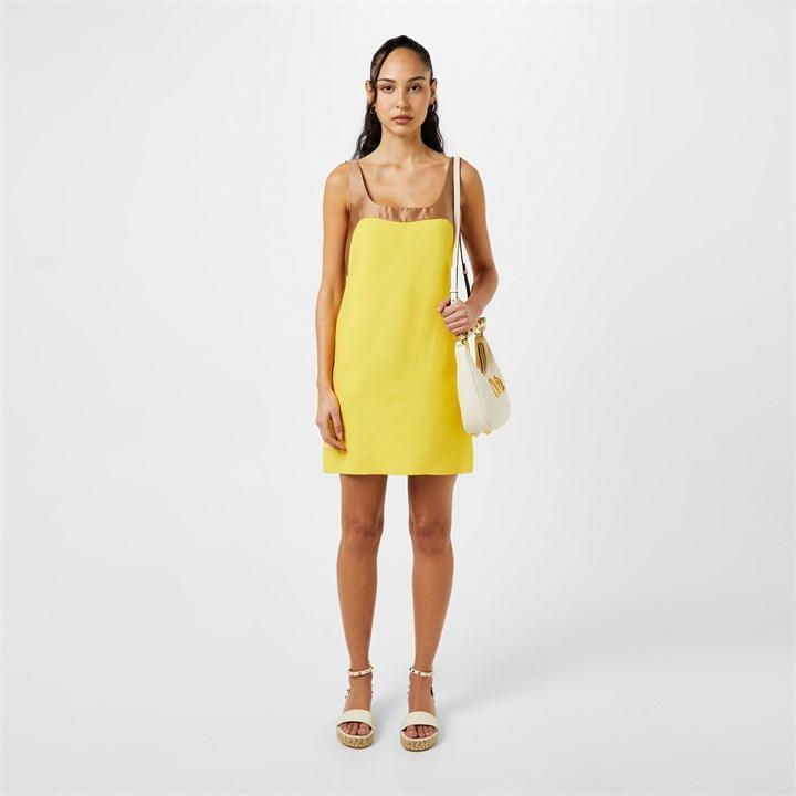 Wool Mini Dress - Yellow