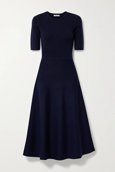 - Seymore Wool And Cashmere-blend Midi Dress - Navy