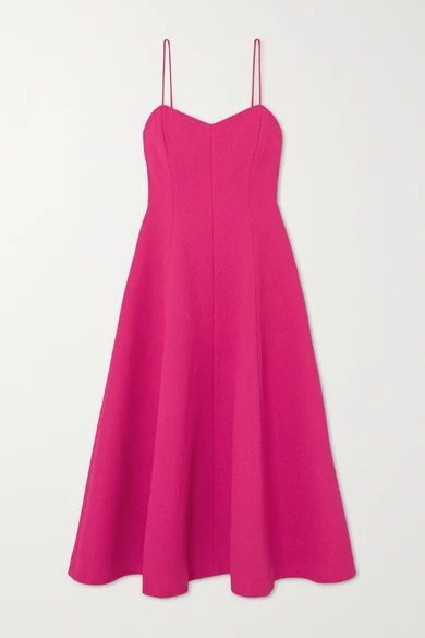 - Natalia Cloqué Midi Dress - Pink