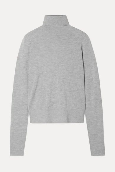 Cashmere Turtleneck Sweater - Gray