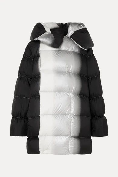 - Sisy Oversized Dégradé Quilted Shell Down Coat - Black