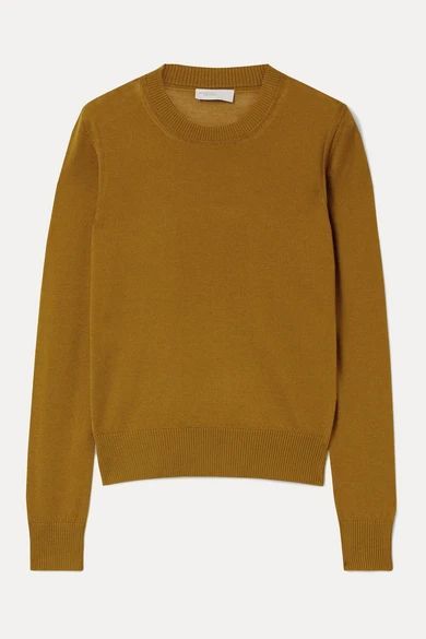 - Wool-blend Sweater - Saffron