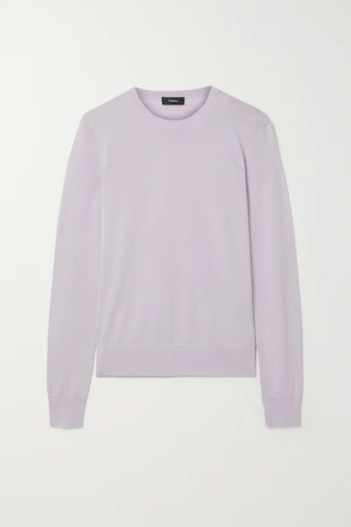 - Wool-blend Sweater - Lilac