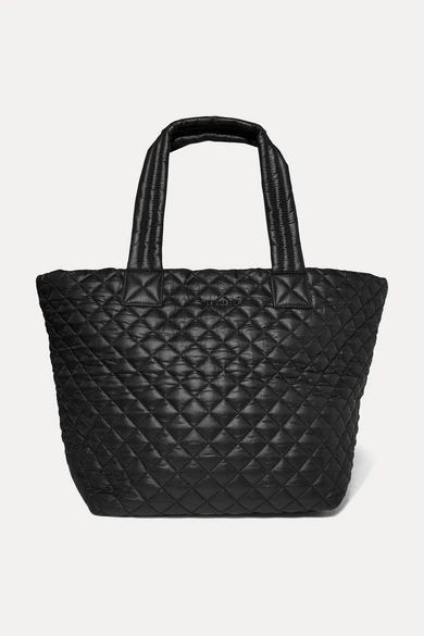 - Metro Quilted Shell Tote - Black