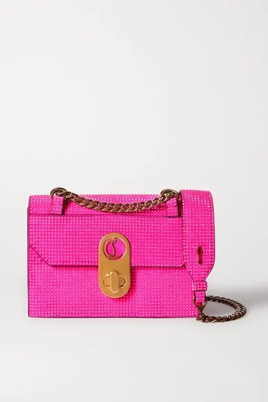 Elisa Mini Leather Shoulder Bag - Pink