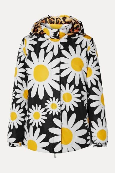 + 0 Richard Quinn Connie Hooded Floral-print Shell Down Jacket - Black