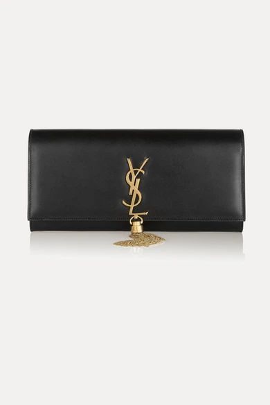 - Monogramme Leather Clutch - Black