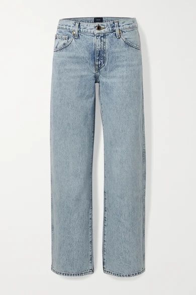 Kerrie Mid-rise Straight-leg Jeans - Light denim