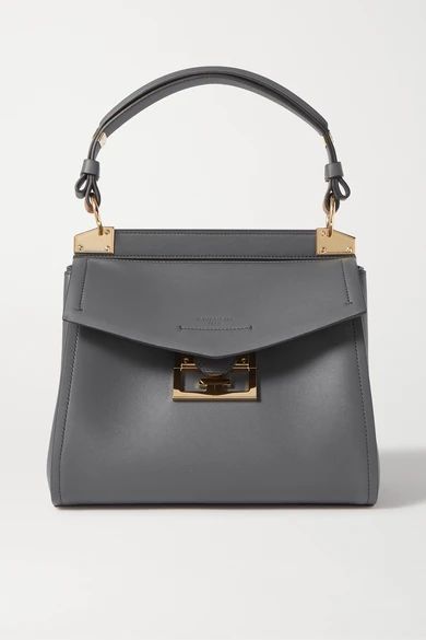 Mystic Small Leather Tote - Gray