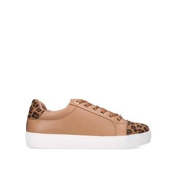Kingy2 - Leopard Print Lace Up Sneakers