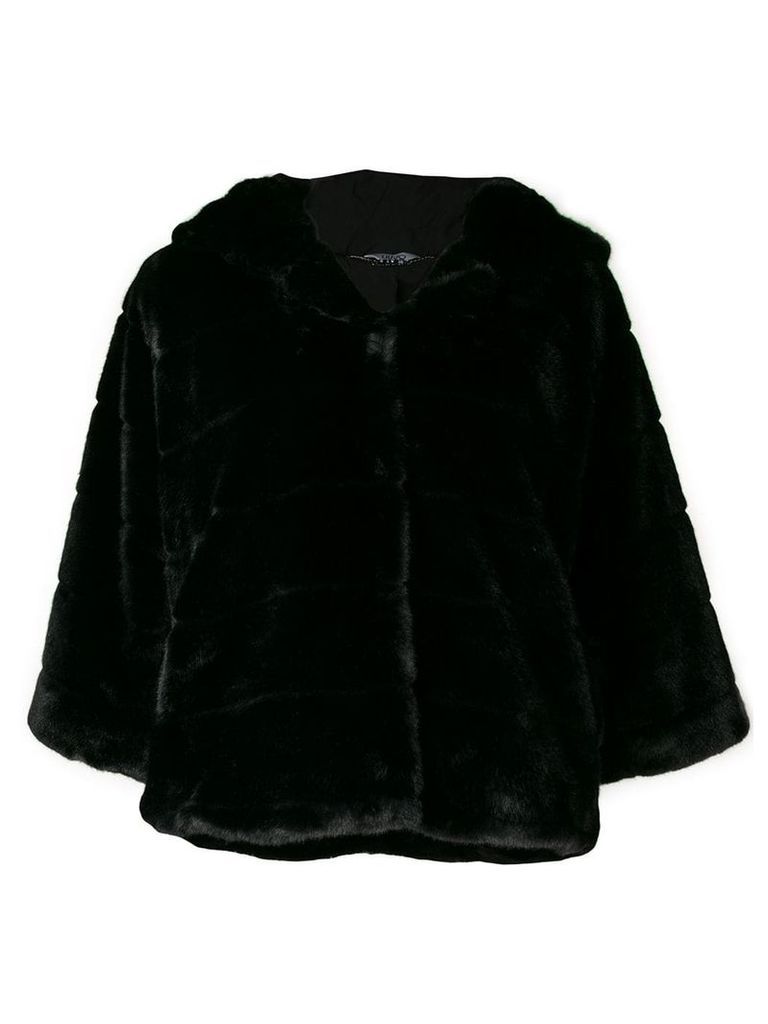 Liu Jo faux fur hooded jacket - Black