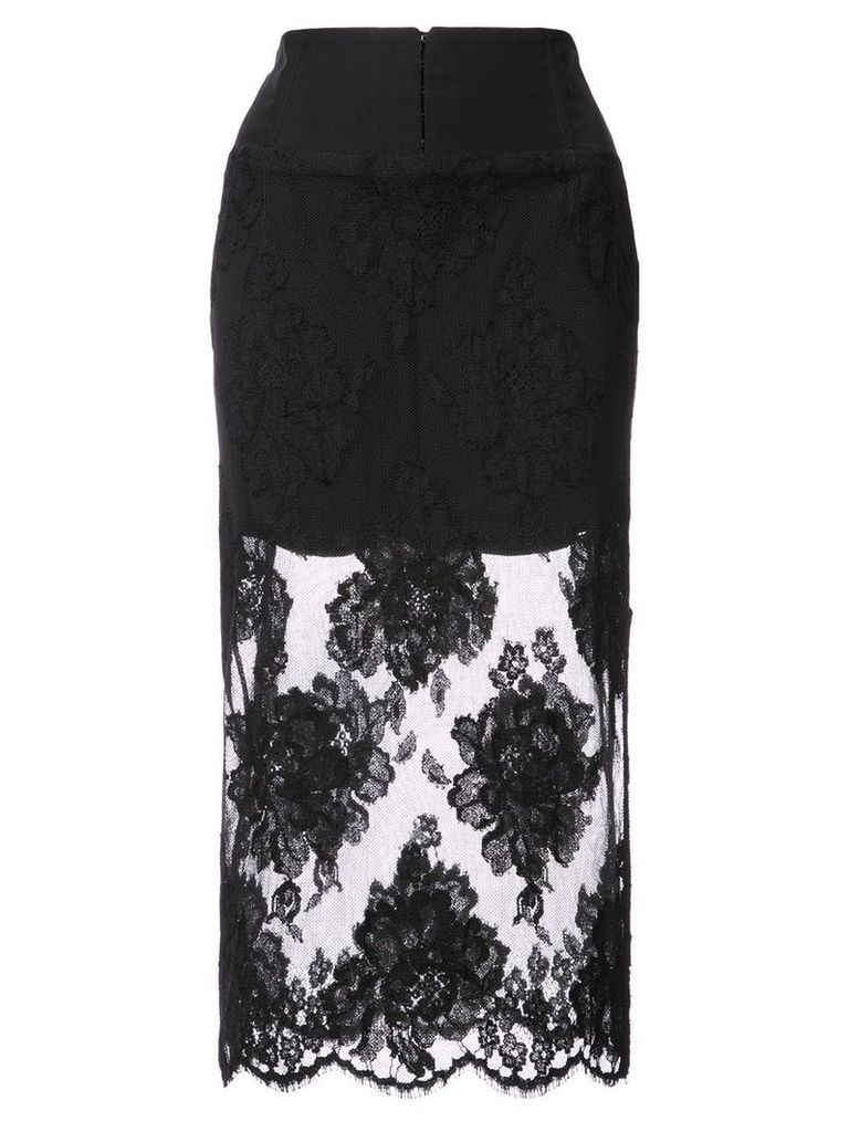 Fleur Du Mal lace pencil skirt - Black