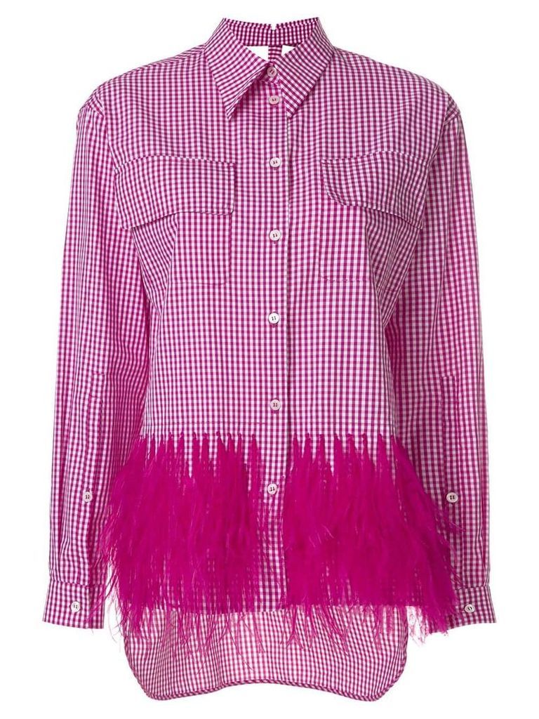 NÂº21 embellished gingham shirt - Pink