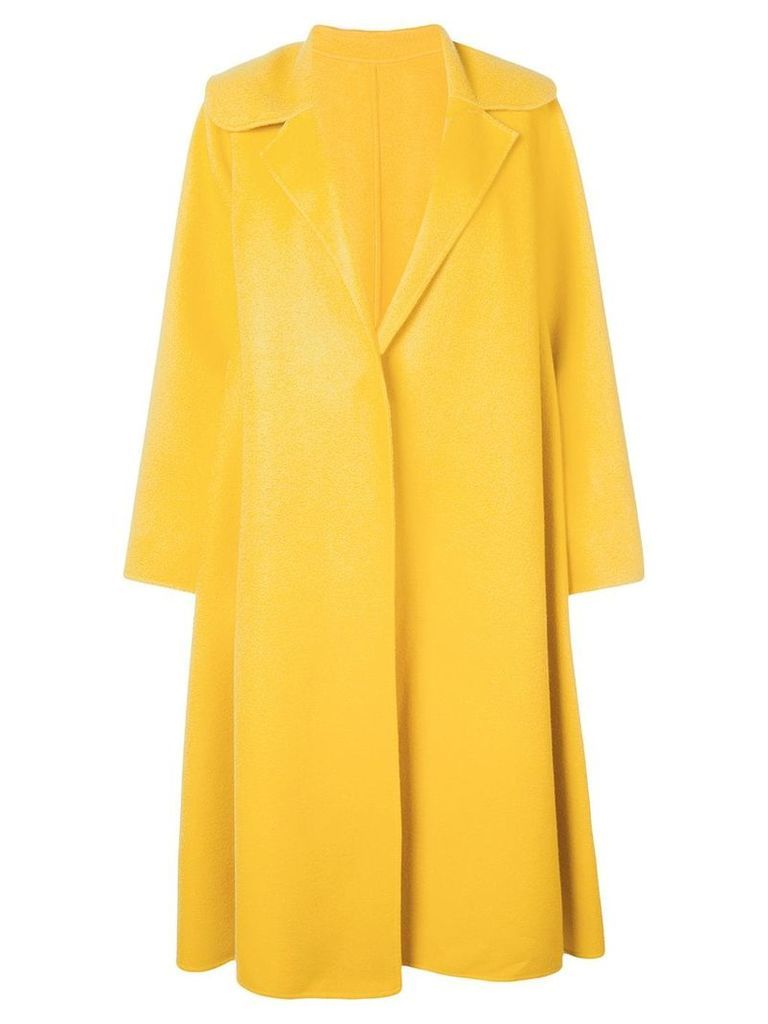 Oscar de la Renta oversized fit coat - Yellow