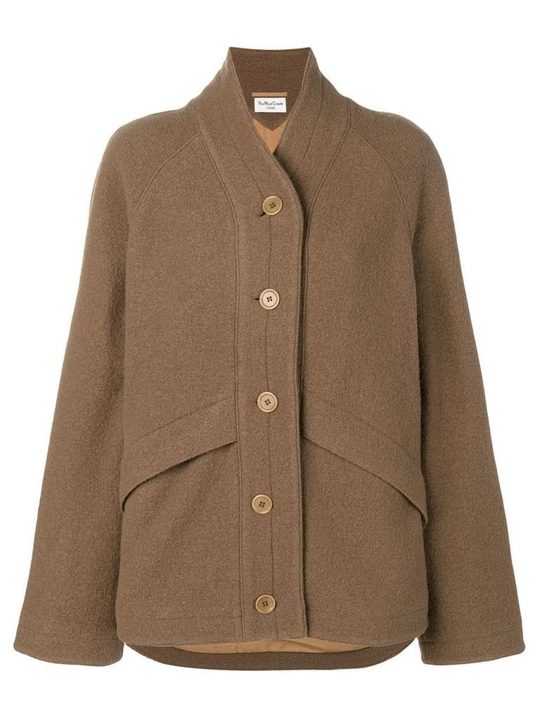 YMC oversized single breasted jacket - Brown