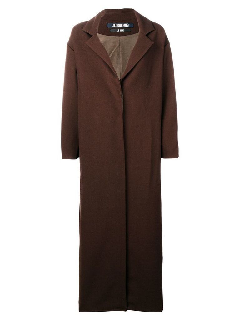 Jacquemus single-breasted maxi coat - Brown