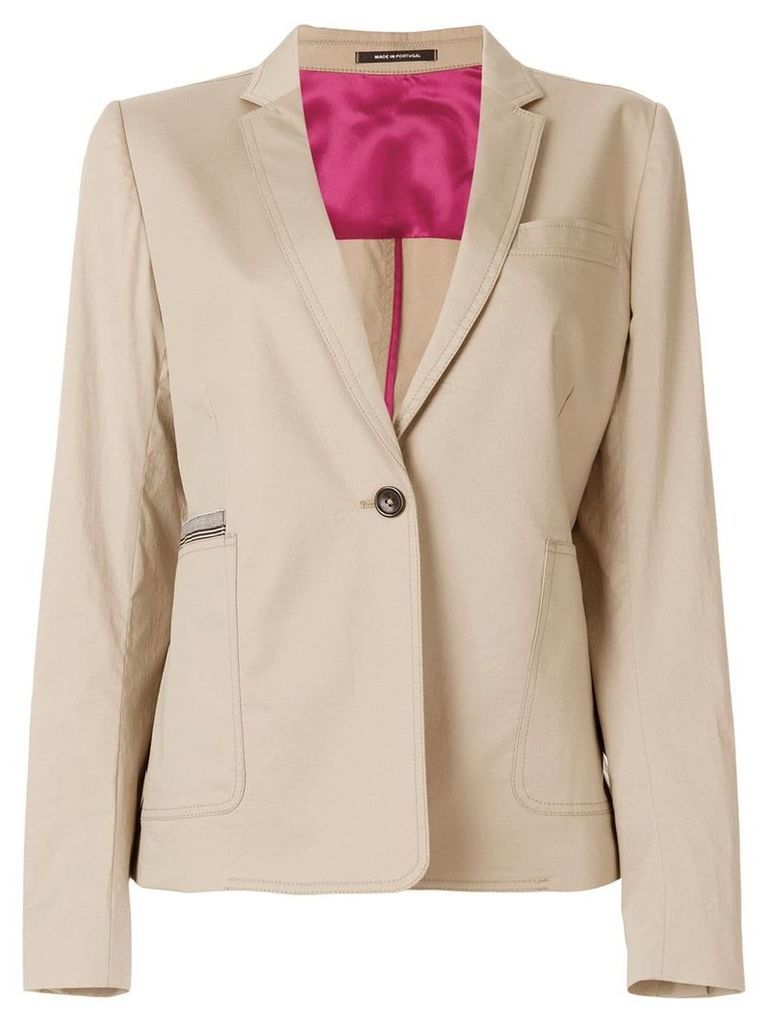 PS Paul Smith 'sabbia' contrasted jacket - Neutrals