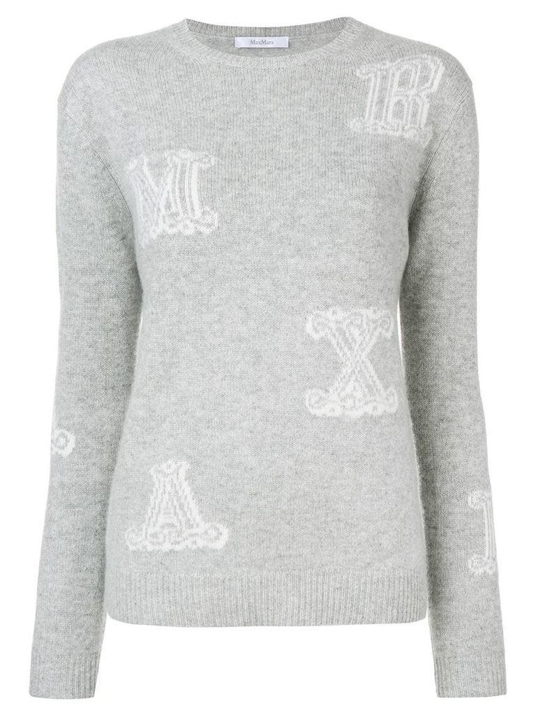 Max Mara Vetro jacquard-knit jumper - Grey